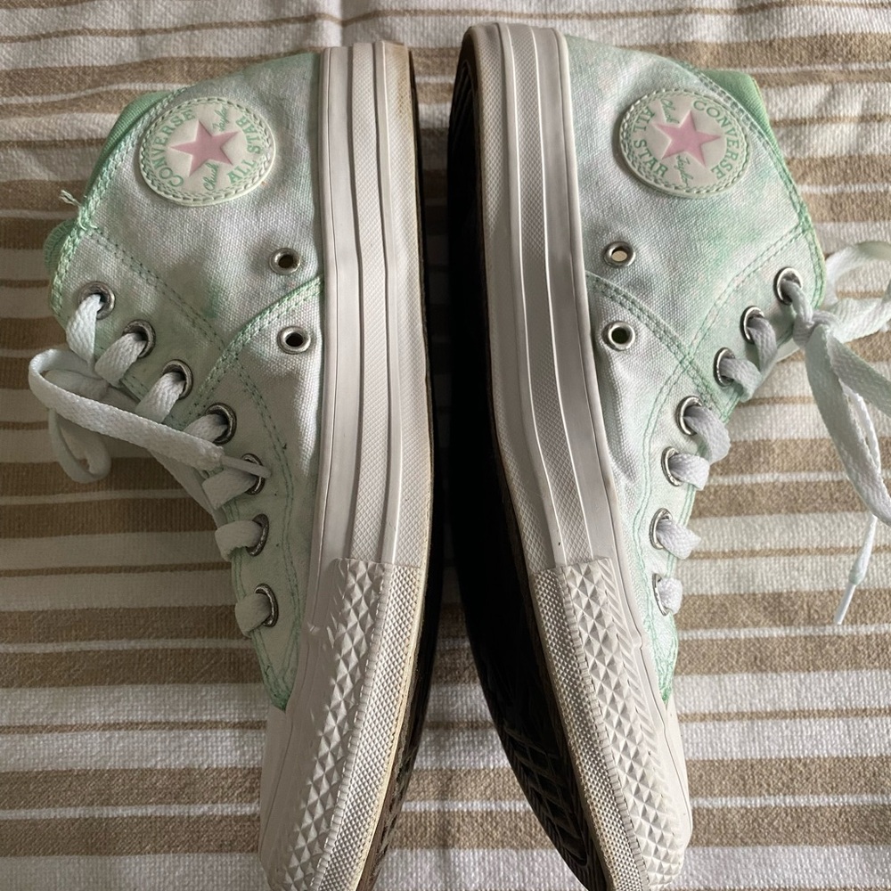 Converse Mint Green All Star Sneakers - Picture 3 of 9